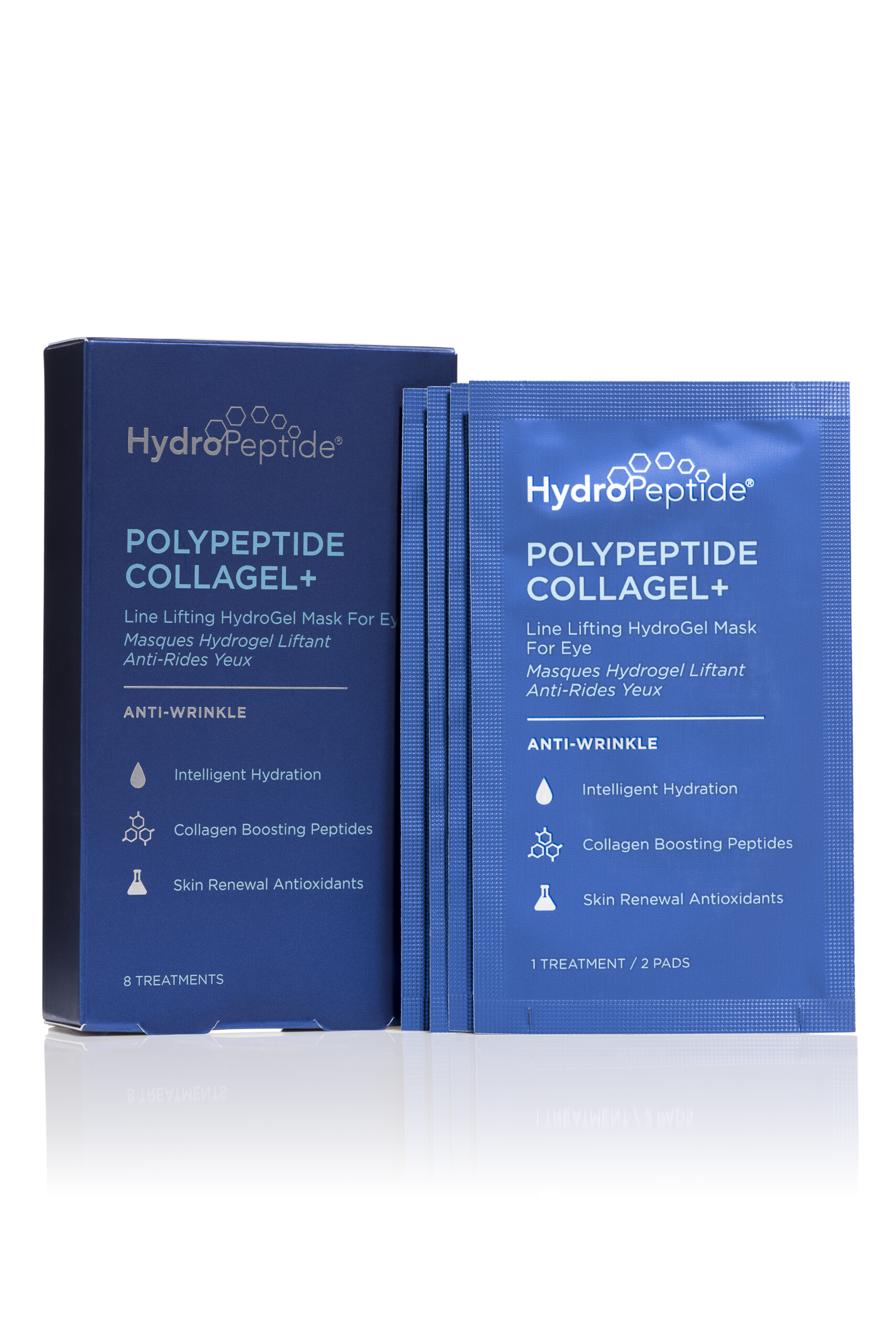 Masque Hydrogel HydroPeptide - Polypeptide Collagel+ Lifting - Pour Les Yeux - 8 Sets - Neuf